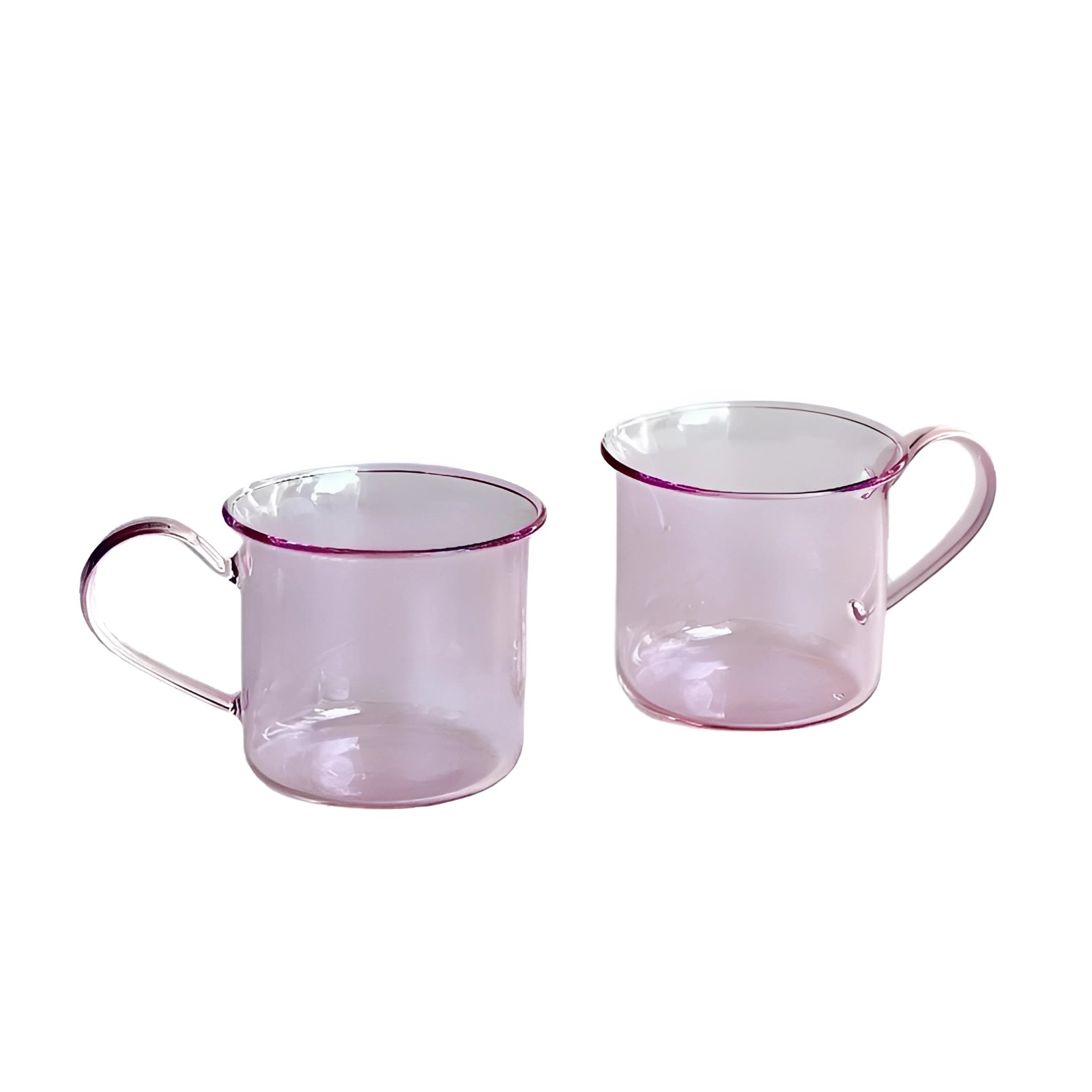 Vintage cobalt blue enamel mug set featuring a pink cup variant with a 200ml capacity, designed for durable outdoor use, displayed on a white background.