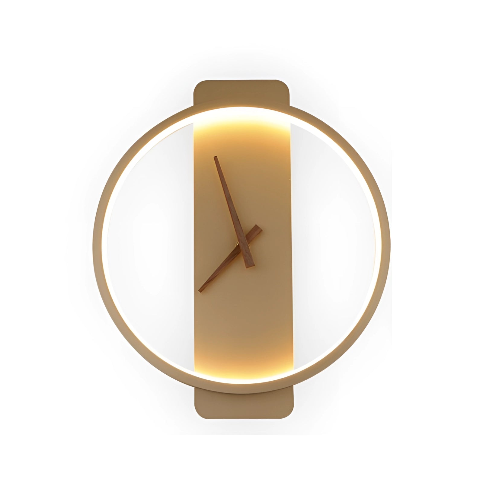 Wall-Mounted LED Clock: Minimalist Illuminated Bedroom Decor