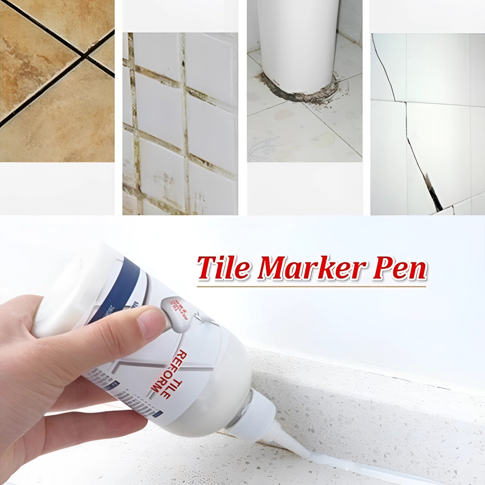 White waterproof mold-resistant kitchen sealant applied on a wooden countertop, effectively filling gaps.