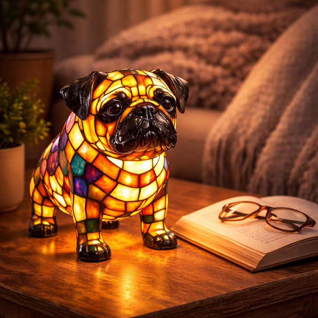Charming Canine LED Night Light Table Lamp for Cozy Spaces
