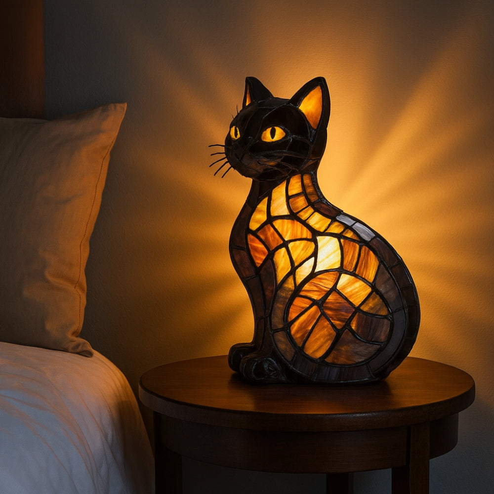 Charming Cat-Inspired Table Lamp for Cozy Ambiance