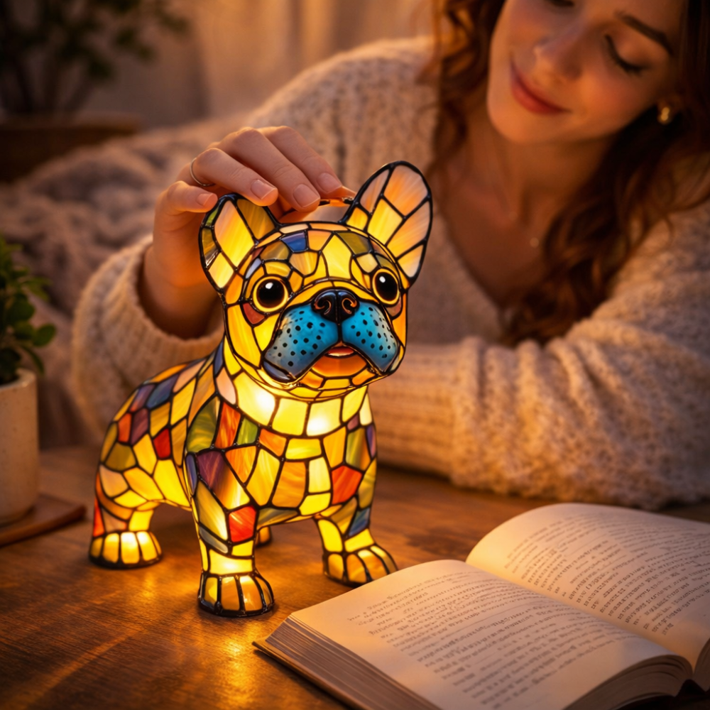 Charming Canine LED Night Light Table Lamp for Cozy Spaces