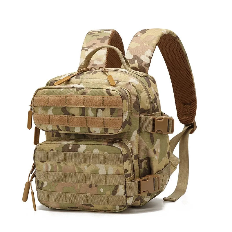 9L Compact MOLLE Backpack – Durable Mini Rucksack for Hiking and EDC
