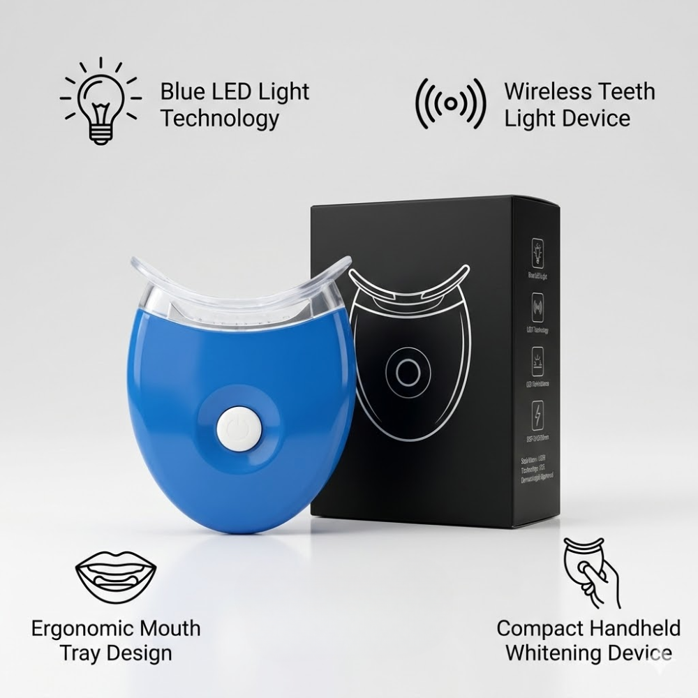 Wireless Blue Light Tray for Teeth Whitening