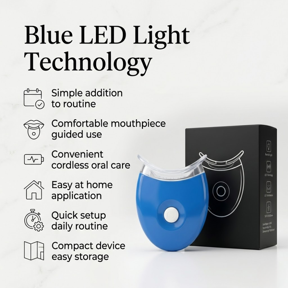 Wireless Blue Light Tray for Teeth Whitening