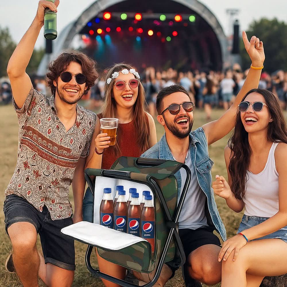 All-in-One Outdoor Backpack with Chair and Cooler