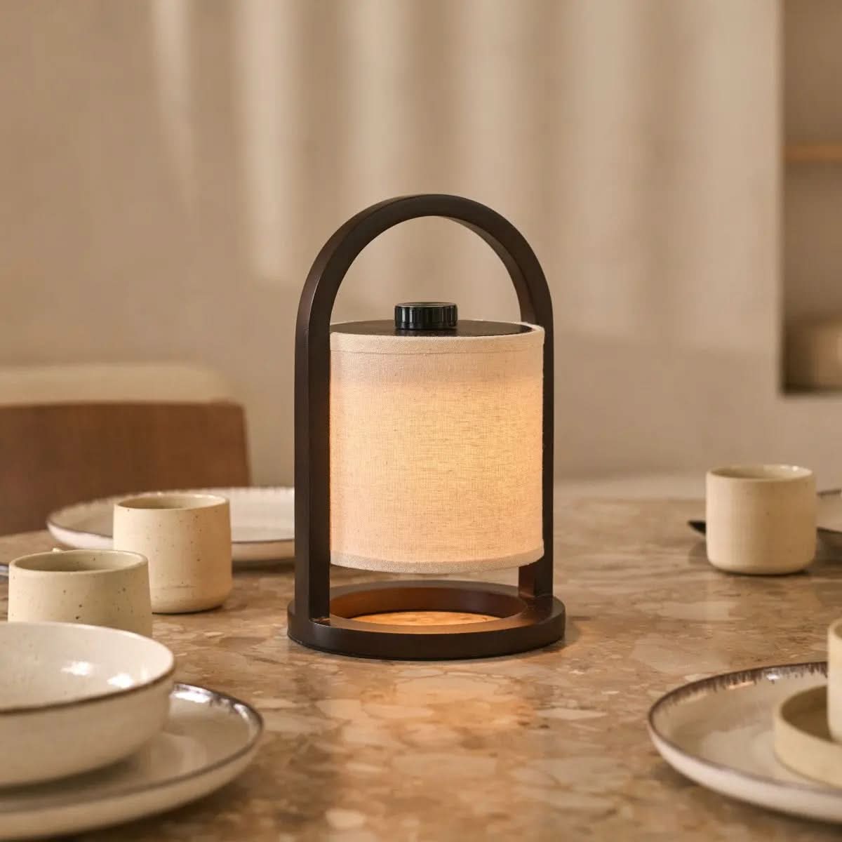 LuxeGlow Portable LED Lamp with 3 Adjustable Lighting Settings
