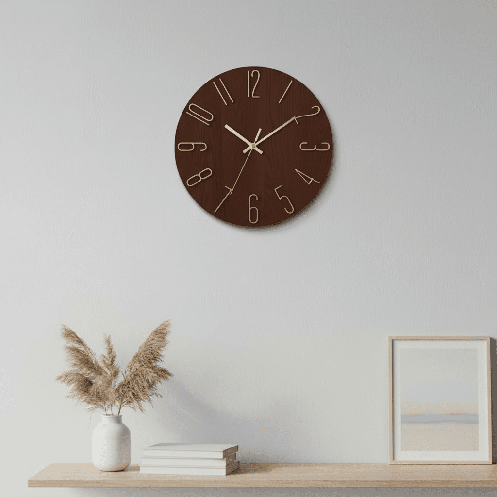 Tranquil Timekeeper: Sleek Silent Wall Clock for Modern Homes
