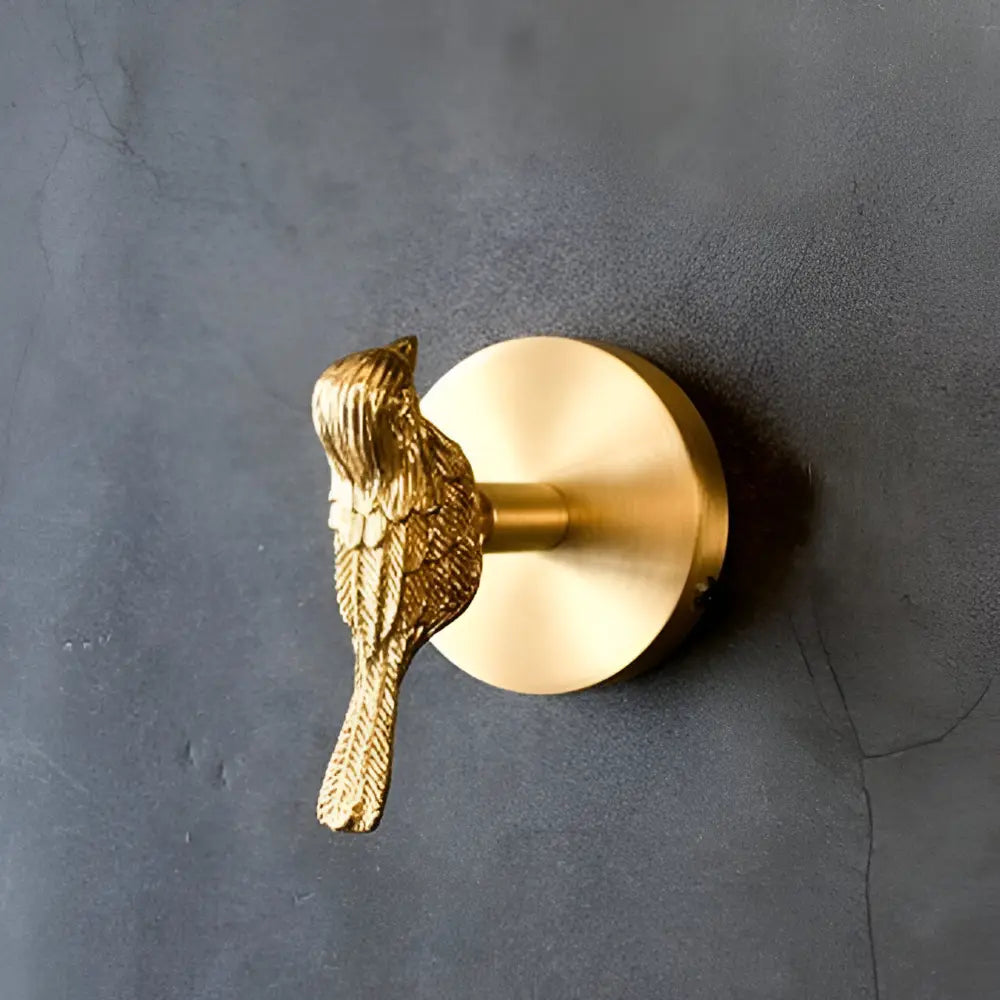 Charming Animal-Themed Wall Hook with Elegant Gold Accent