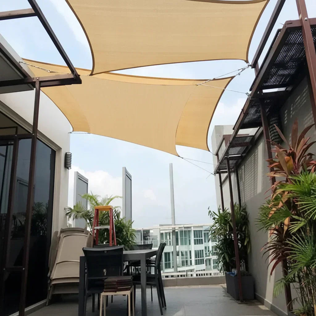 All-Season UV Shield and Rain Canopy for Outdoor Use