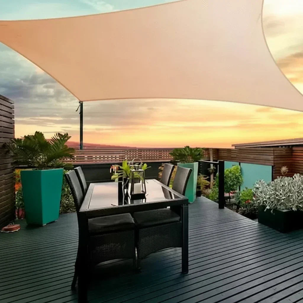 All-Season UV Shield and Rain Canopy for Outdoor Use