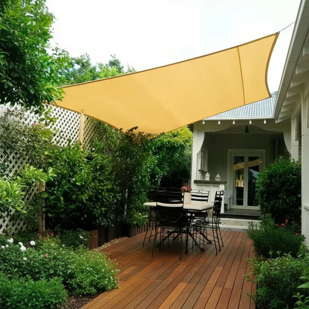 All-Season UV Shield and Rain Canopy for Outdoor Use