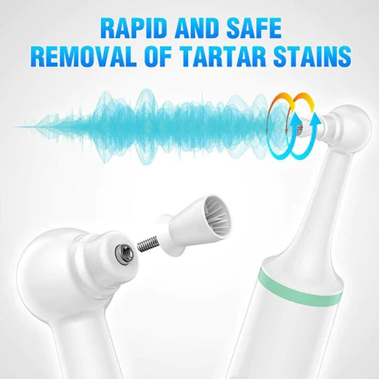 Compact Tooth Scraper and Plaque Remover with Ergonomic Handle - White