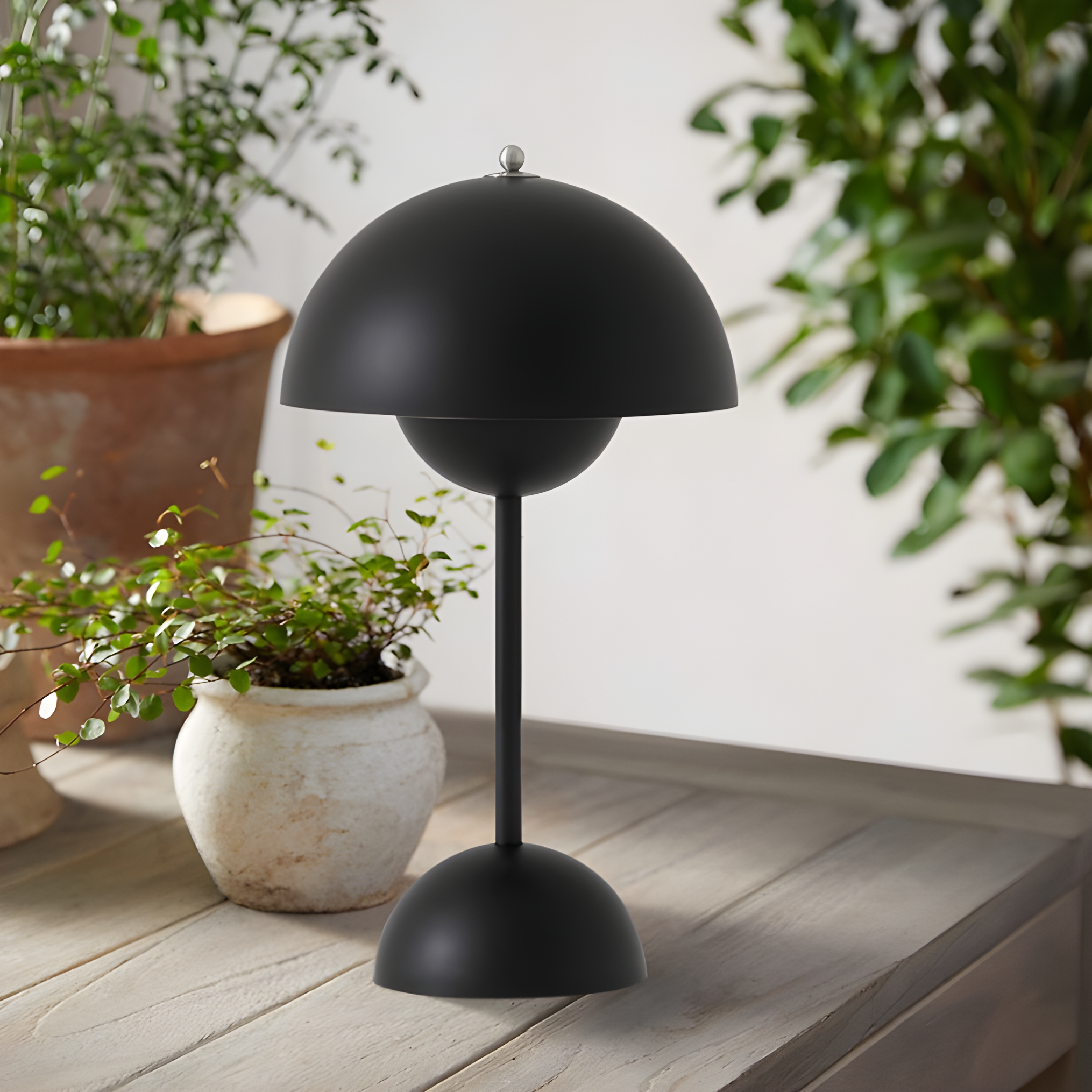Wireless LED Table Lamp | Touch Dimming & Adjustable Brightness | Lacquered Stainless Steel | Portable & Stylish Design