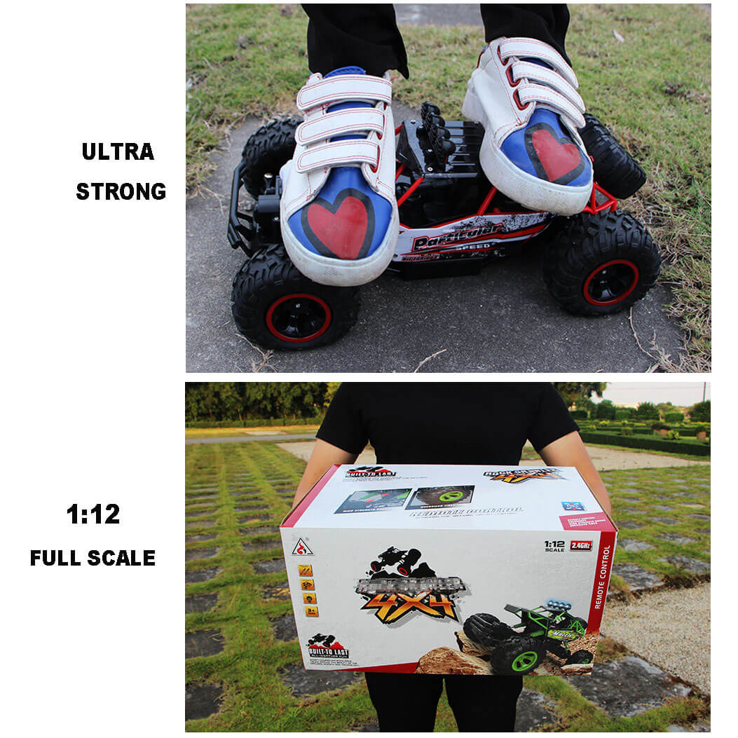 4WD Remote Control Monster Truck with Shock Absorbers for Off-Road Fun
