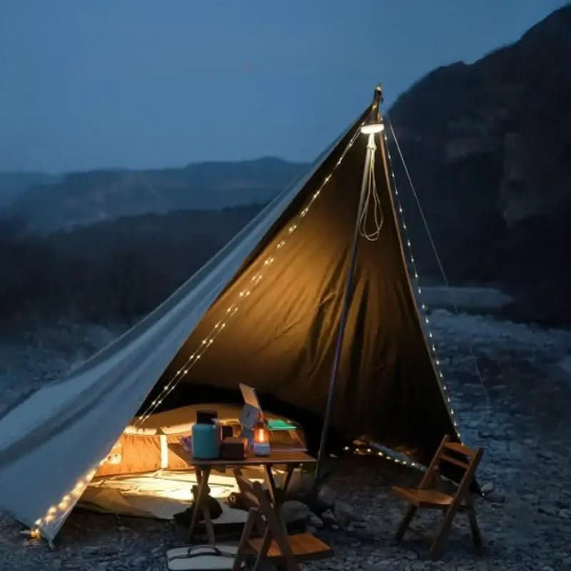 Retractable LED Camping Lights with Magnetic Back – Versatile Outdoor Illumination