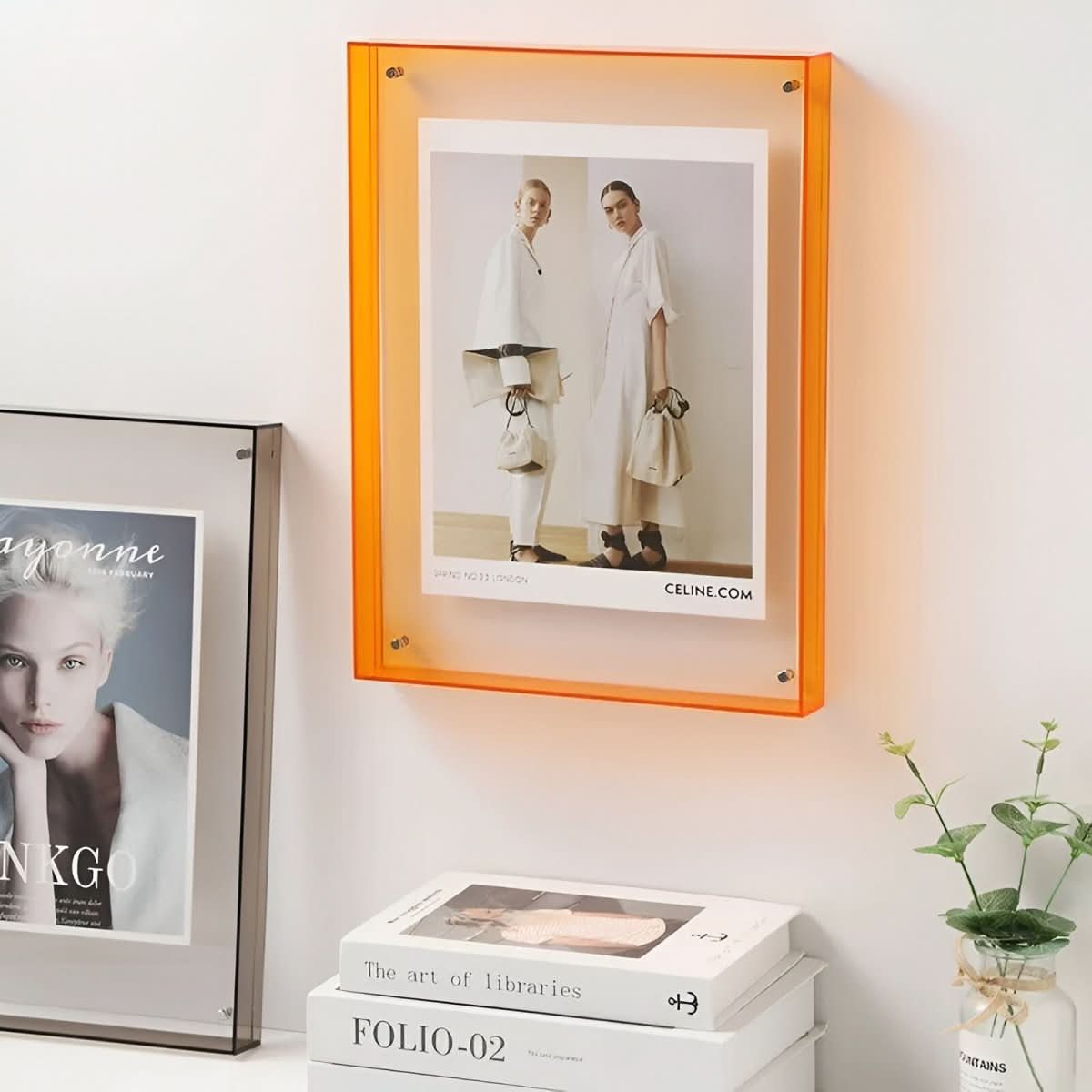 CrystalView Modern Acrylic Photo Frame for Elegant Displays