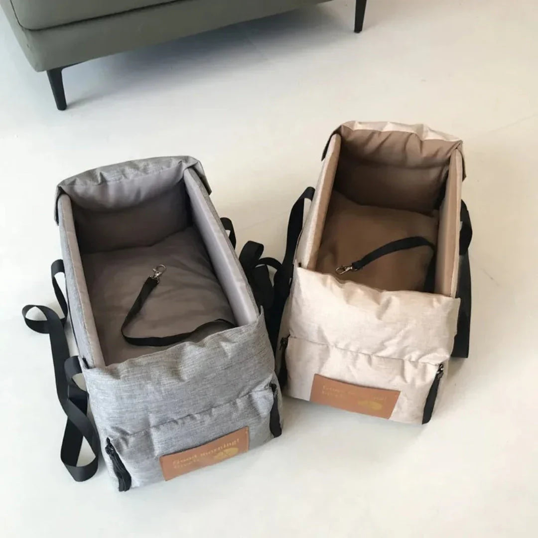 Pet Car Seat with Integrated Armrests for Safety and Comfort
