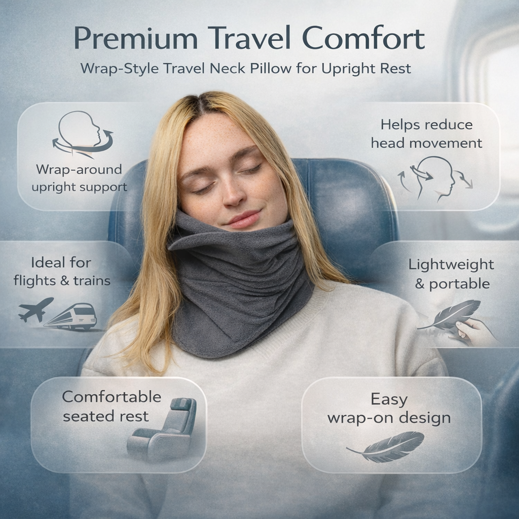 Ultimate Neck Support Travel Pillow for Comfort On-the-Go