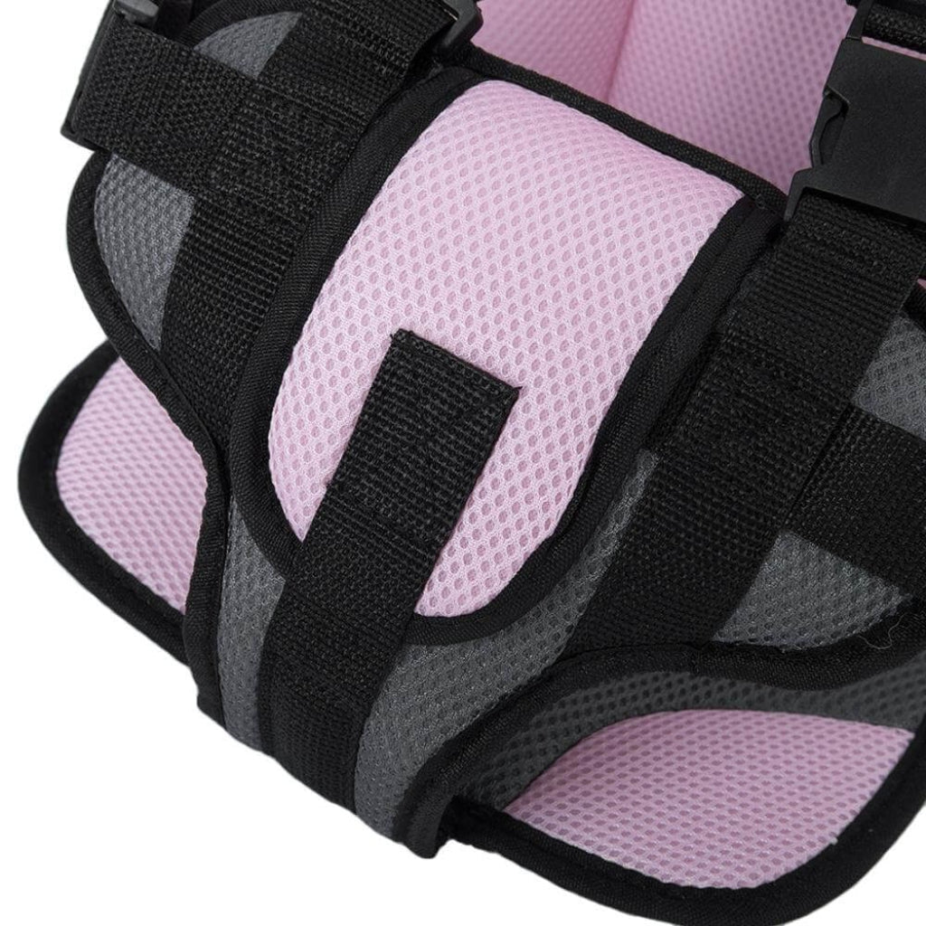 Portable Car Seat Booster with 5-Point Harness – Foldable for Travel