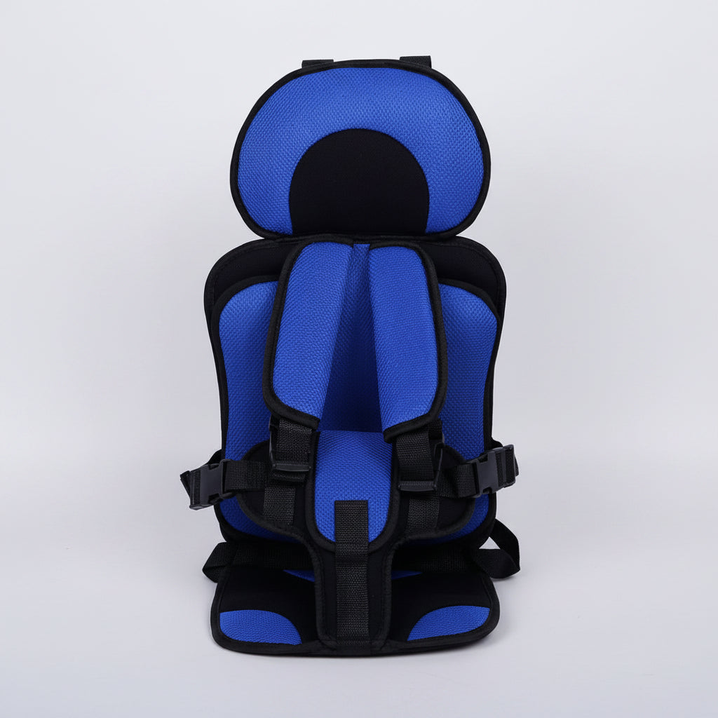 Portable Car Seat Booster with 5-Point Harness – Foldable for Travel