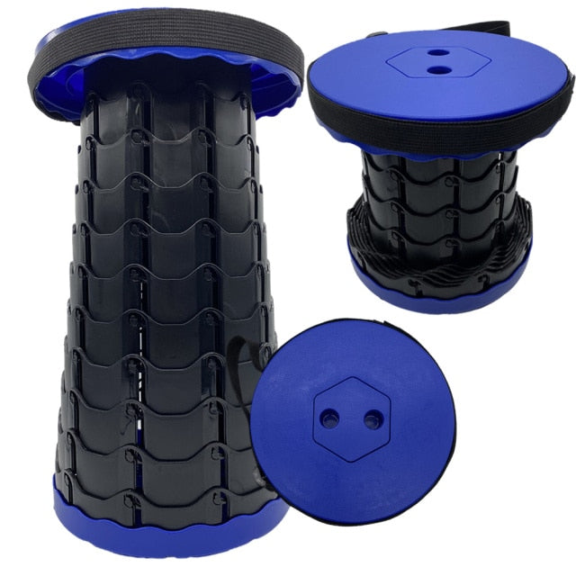 Lightweight Foldable Hiking Stool with Adjustable Height for Travel Comfort