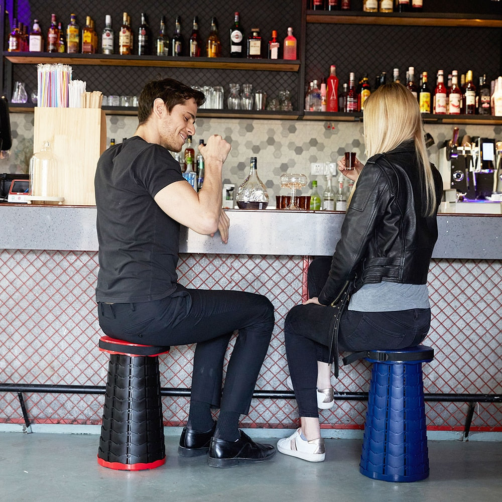 Lightweight Foldable Hiking Stool with Adjustable Height for Travel Comfort