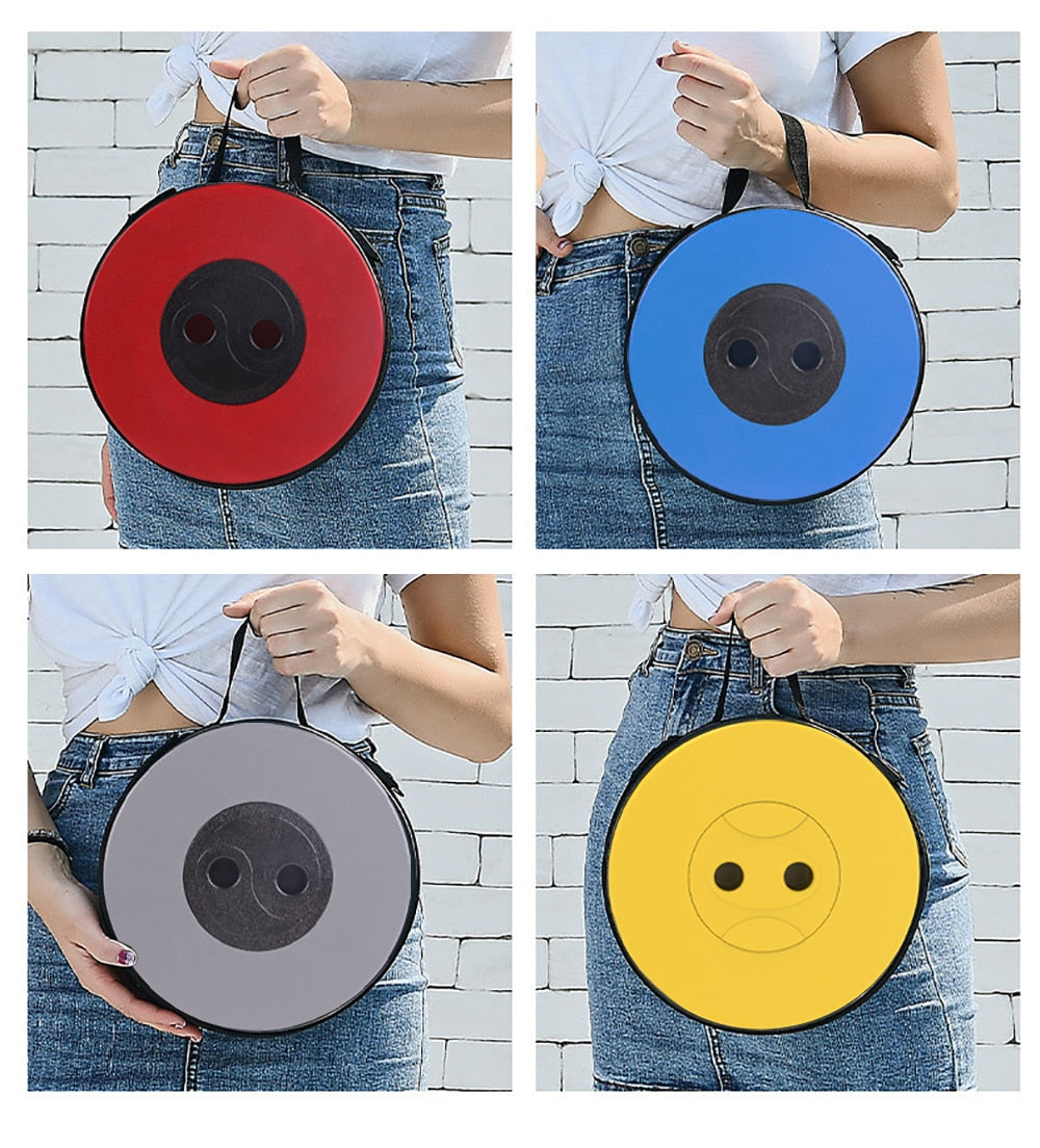 Lightweight Foldable Hiking Stool with Adjustable Height for Travel Comfort