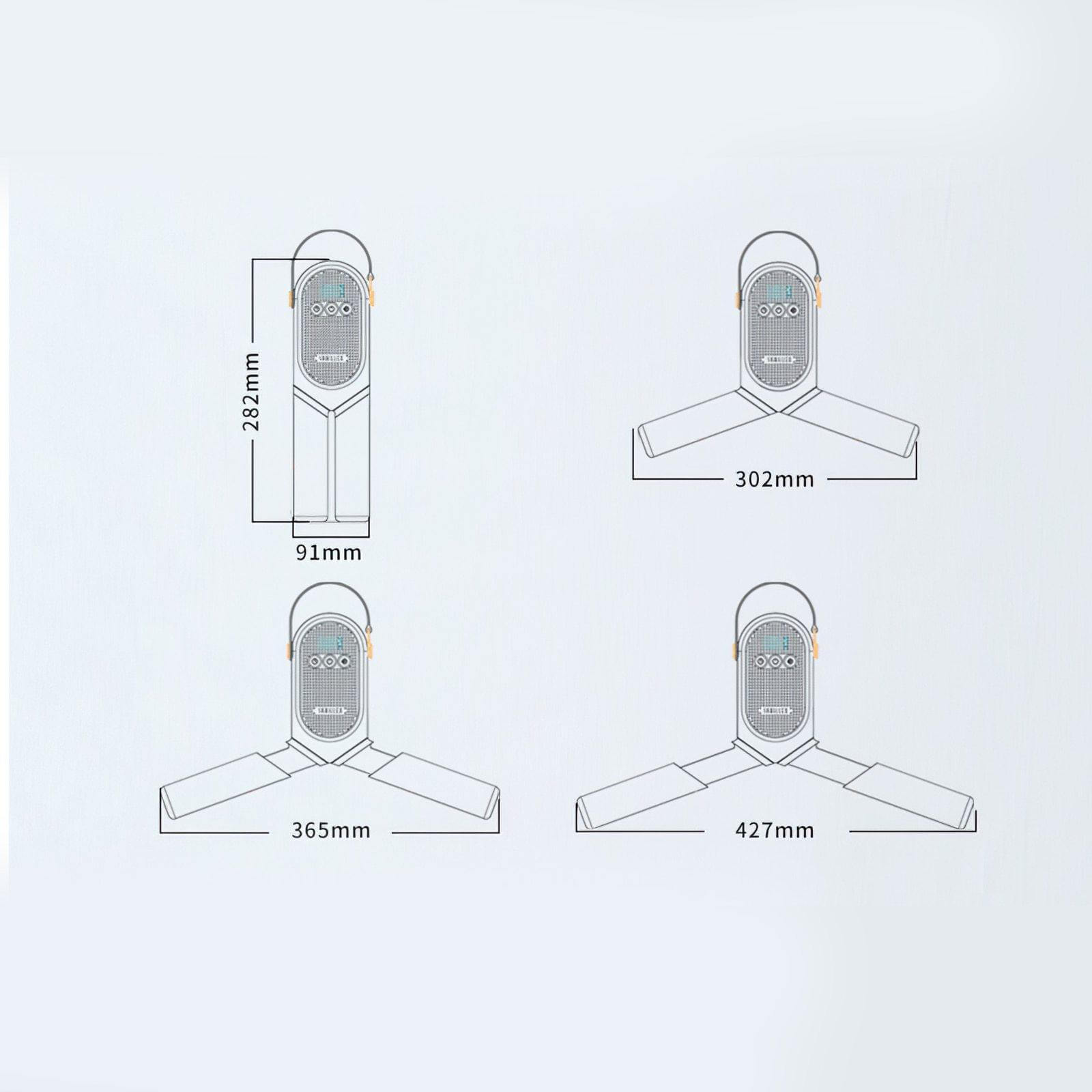 Compact Portable Clothes Dryer with Multi-Mode Quick Drying Function