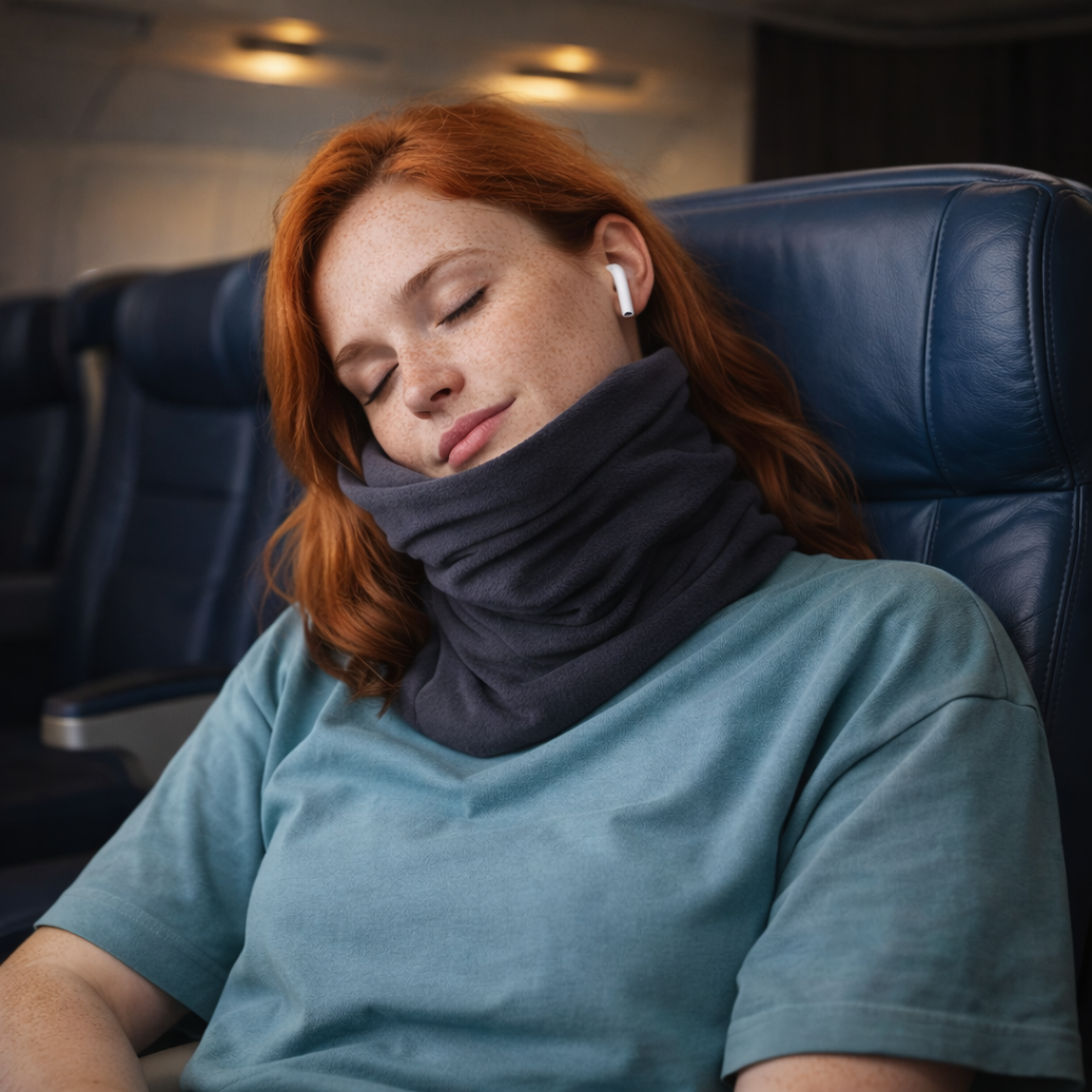 Upright Comfort Travel Pillow for Neck Relief