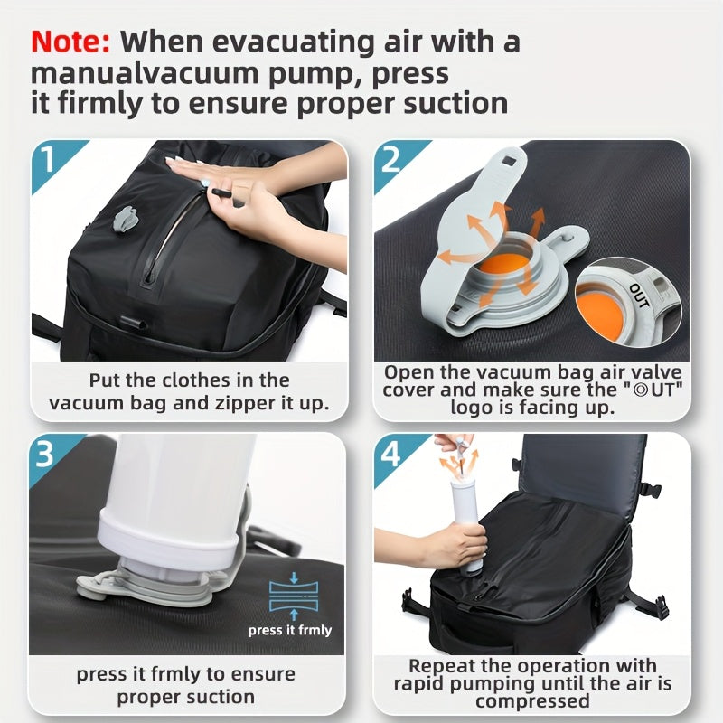Compression Backpack Set for Travel | Durable Material & Space-Saving Design
