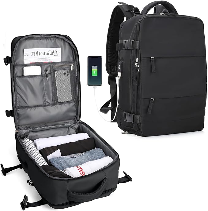 Durable Backpack for Outdoor Use with USB Charging and Water Resistance