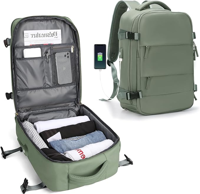 Durable Backpack for Outdoor Use with USB Charging and Water Resistance
