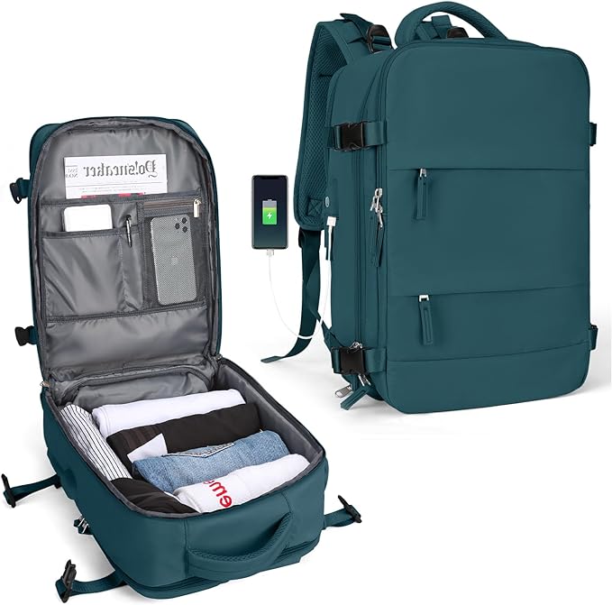 Durable Backpack for Outdoor Use with USB Charging and Water Resistance