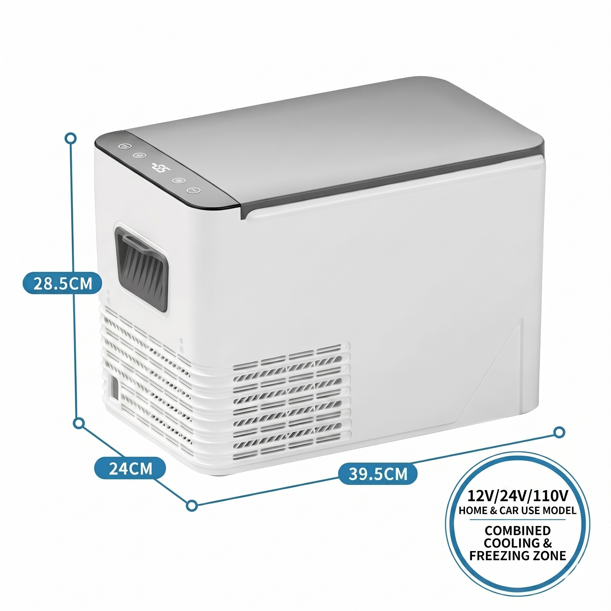 Car Fridge with Compressor Cooling -18°C | 42mm Insulation | Shock Resistant