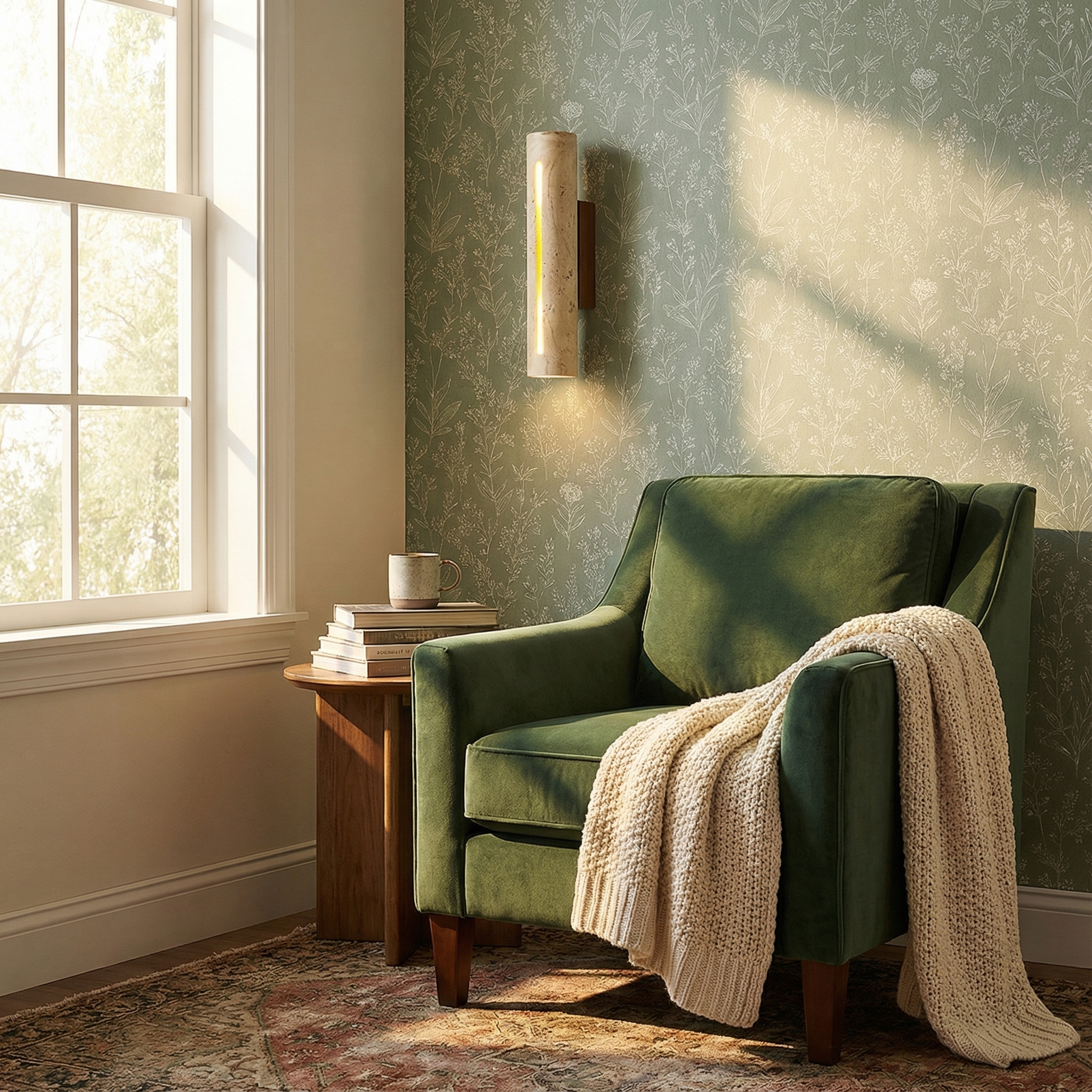 LuxeGlow Natural Wall Light for Soothing Ambiance