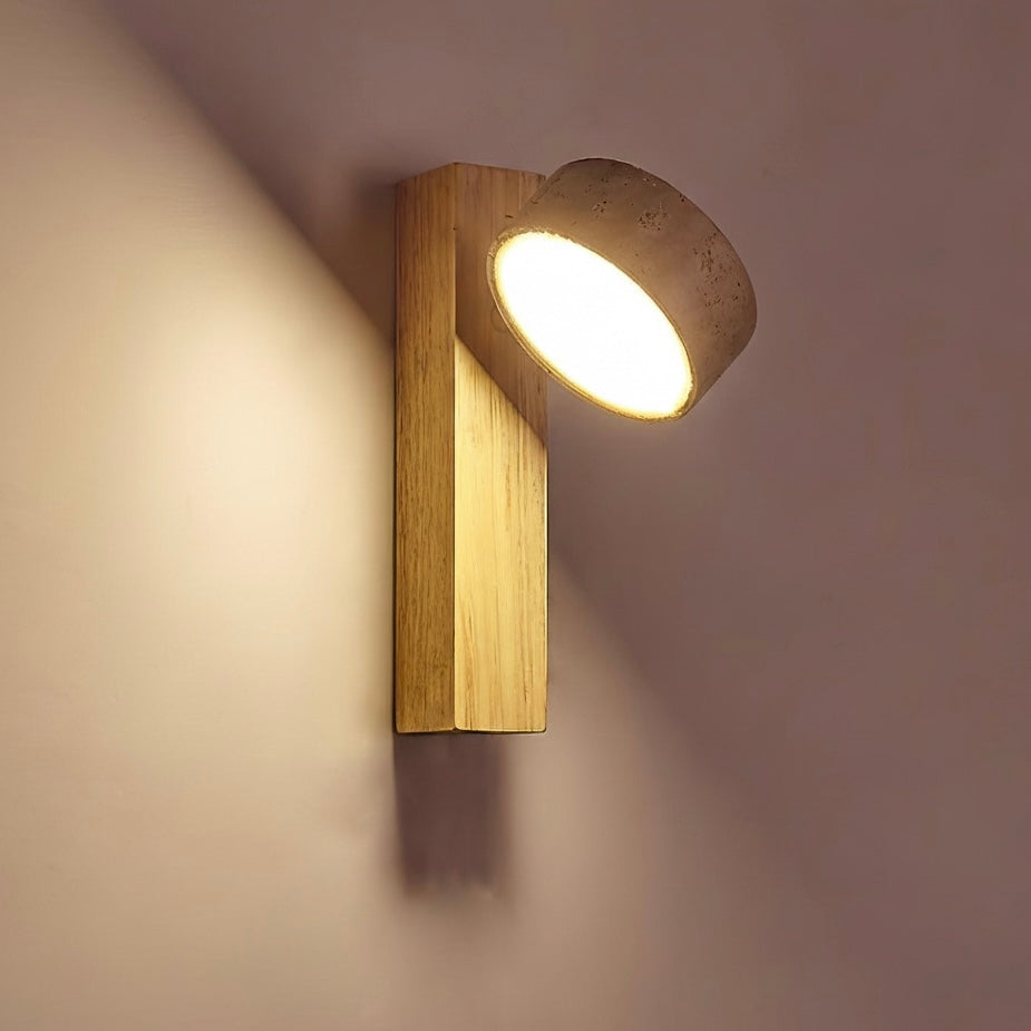 Chic Wall Sconce in Travertine Finish