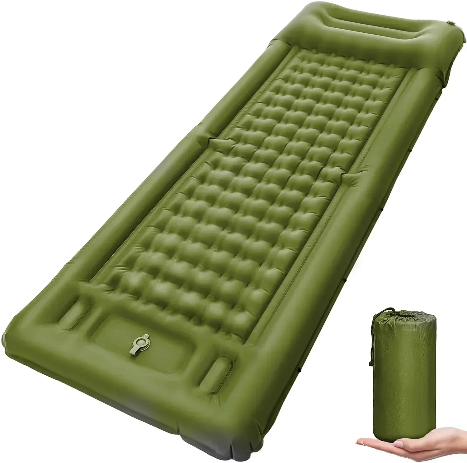 Self-Inflating Sleeping Pad for Camping with Built-in Foot Pump - Ultralight and Waterproof