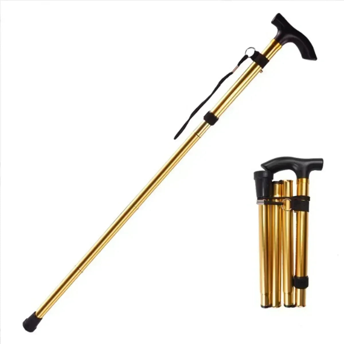 Adjustable Lightweight Aluminum Hiking Pole - 5 Height Settings for Outdoors