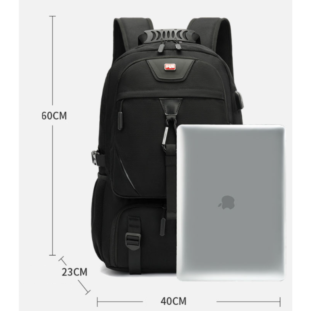60L Travel Backpack with Water-Resistant Material | Comfortable Ergonomic Design