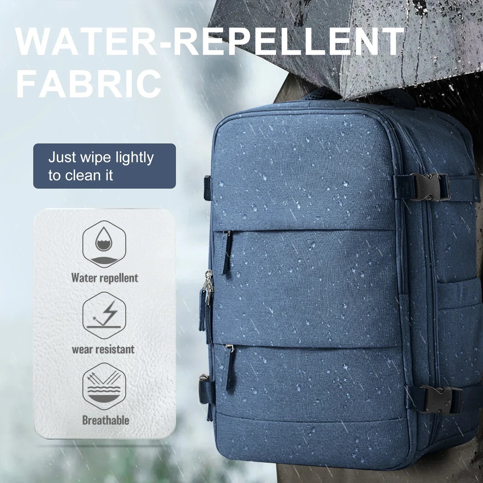 Waterproof Travel Backpack with Laptop Compartment for Active Use
