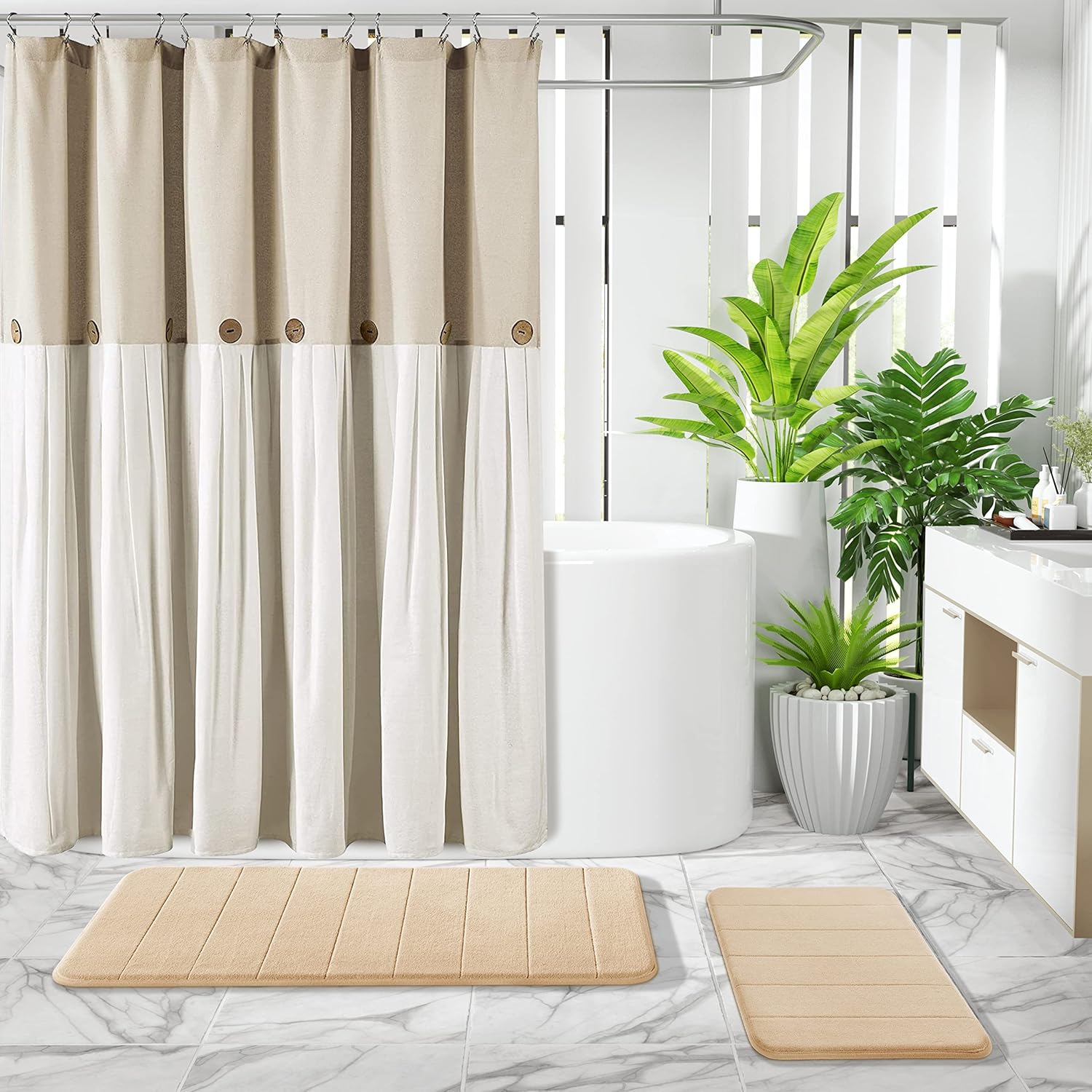 Taavita | Soft & Non-Slip Bathroom Mat Set