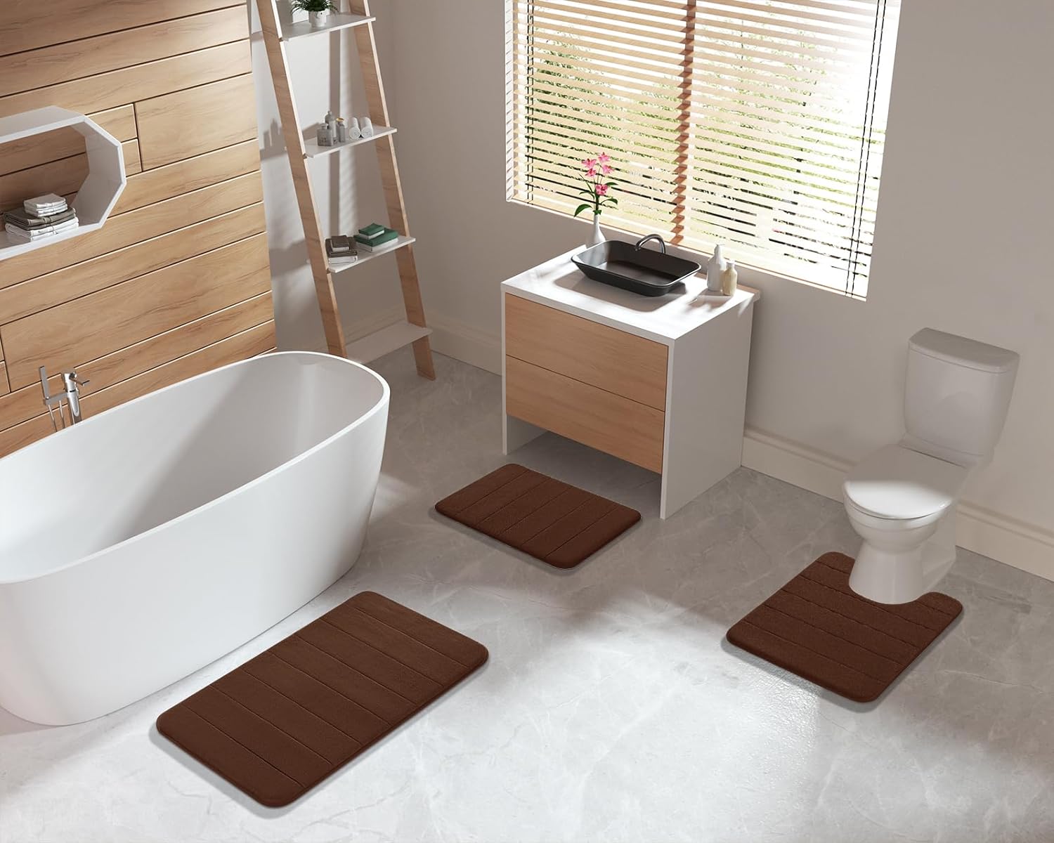 Taavita | Soft & Non-Slip Bathroom Mat Set