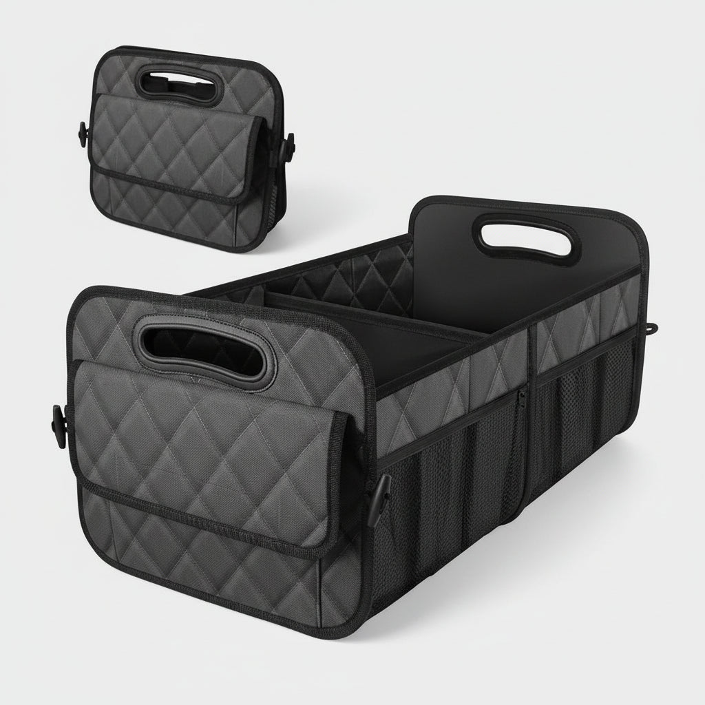 Versatile Collapsible Trunk Organizer with Waterproof Material and 50L Capacity