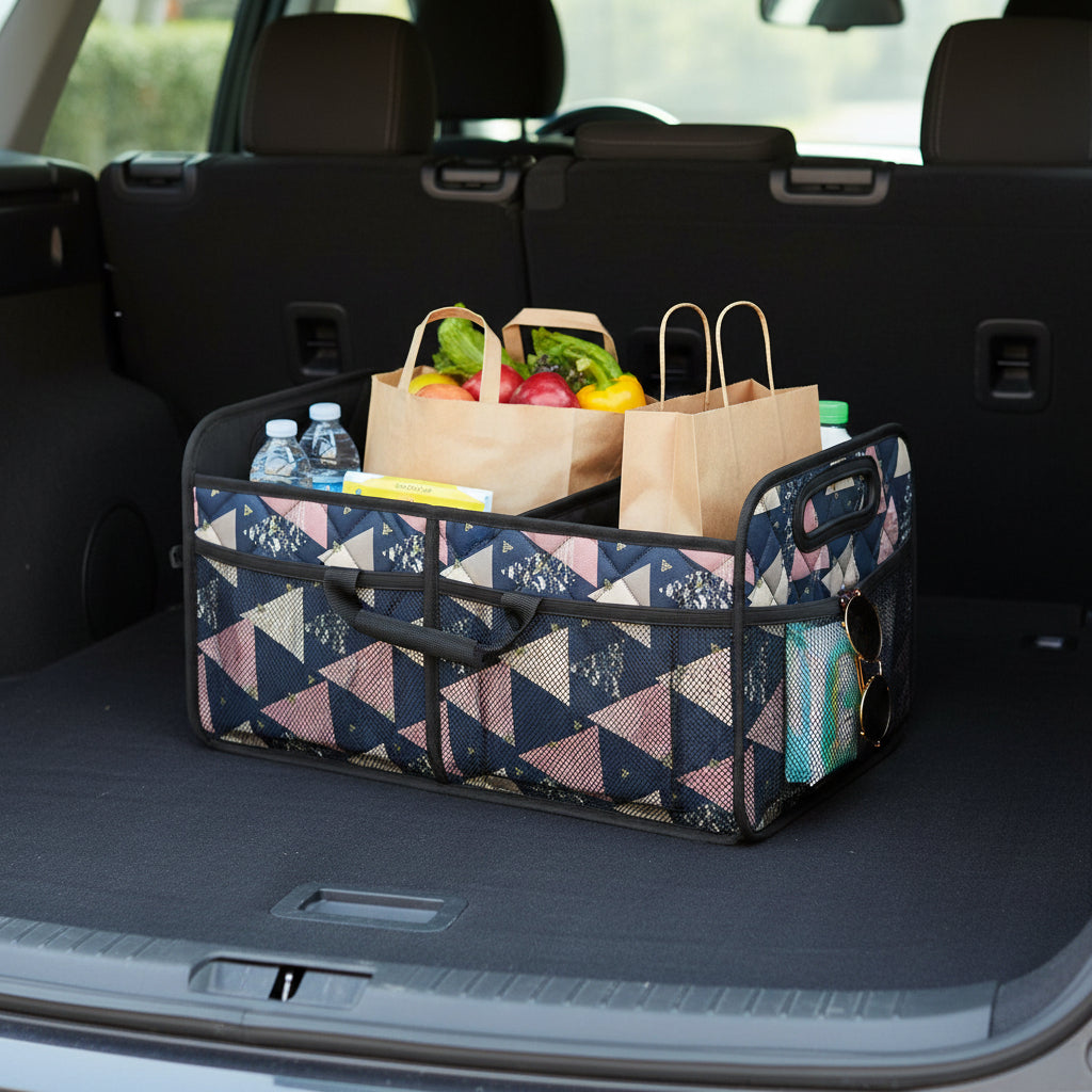 Versatile Collapsible Trunk Organizer with Waterproof Material and 50L Capacity