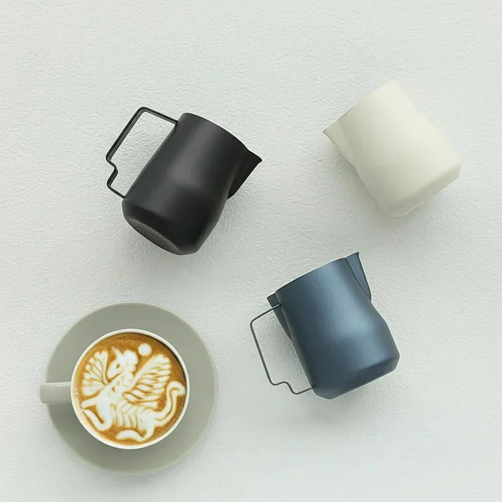 VelvetPour Stainless Steel Milk Pitcher for Perfect Foam and Art