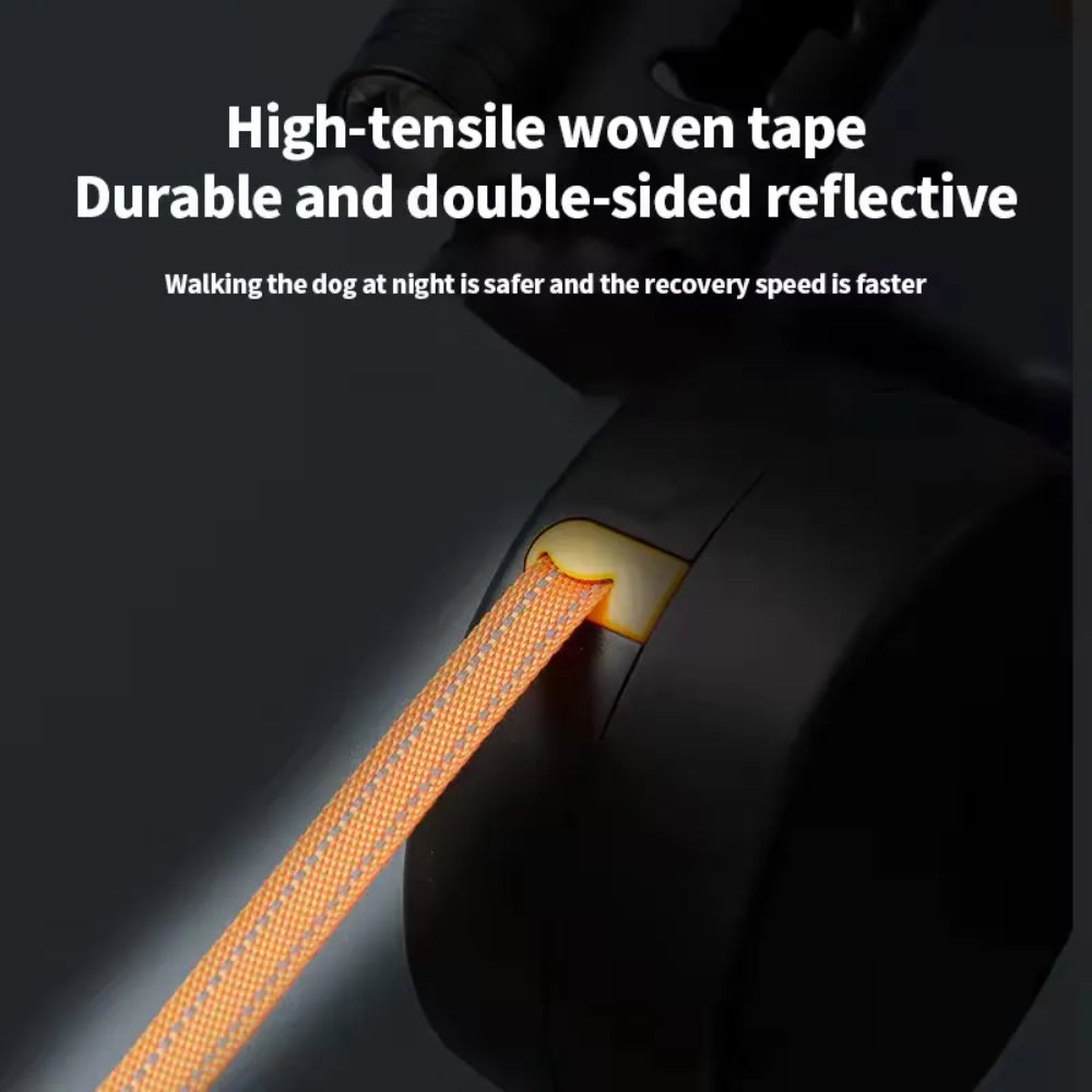 Dual-Dog Leash with Ergonomic Handles for Effortless Walks