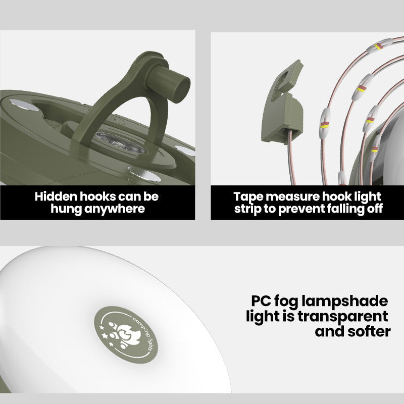 Outdoor Use String Lights – Waterproof, Portable, and Easily Stowable