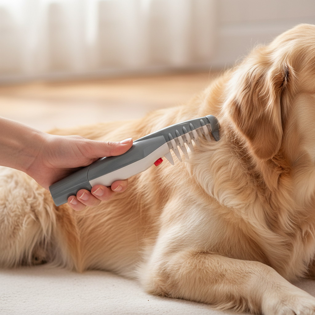 Pet Care Electric Grooming Comb for Flea and Lice Removal