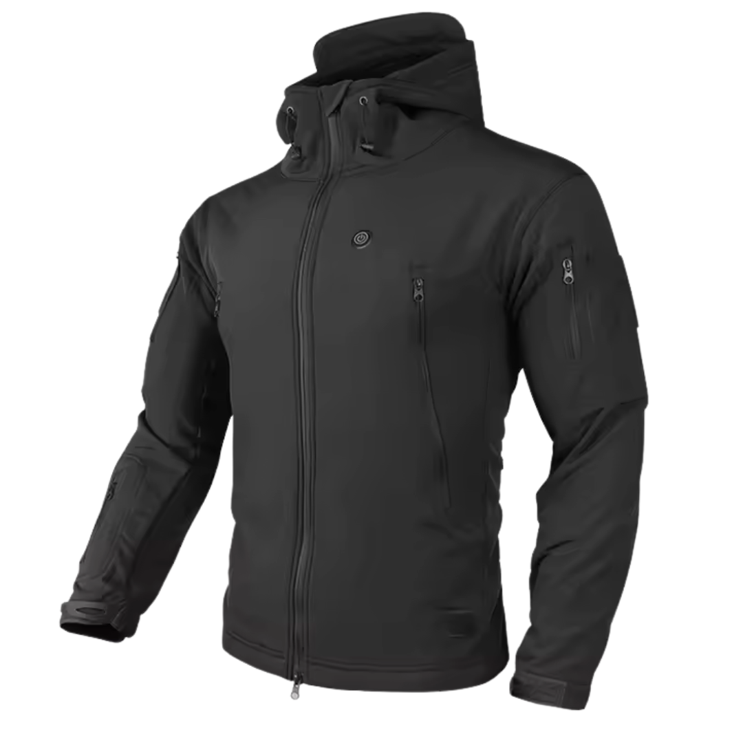 USB Heated Hooded Jacket - Electric Thermal Coat